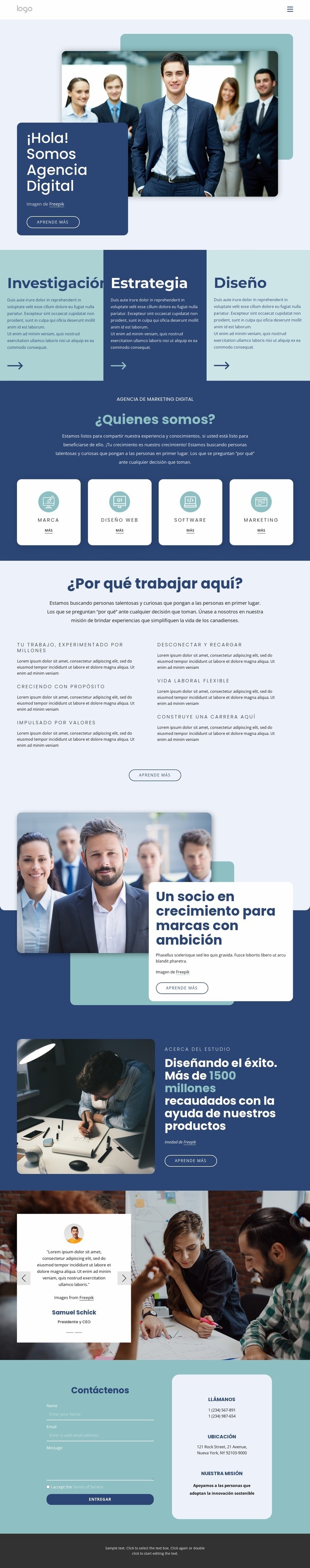 El trabajo es solo una parte de nuestras vidas. Creador de sitios web HTML