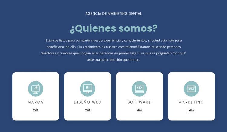 Escuchamos cuáles son tus necesidades y te recomendamos Plantilla de sitio web