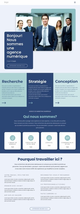 Page De Destination Du Produit Pour Le Travail N'Est Qu'Une Partie De Nos Vies