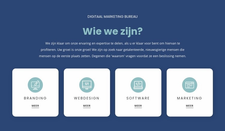 We luisteren naar uw wensen en adviseren Html Website Builder