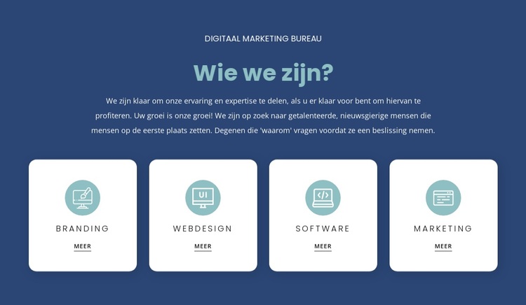 We luisteren naar uw wensen en adviseren WordPress-thema