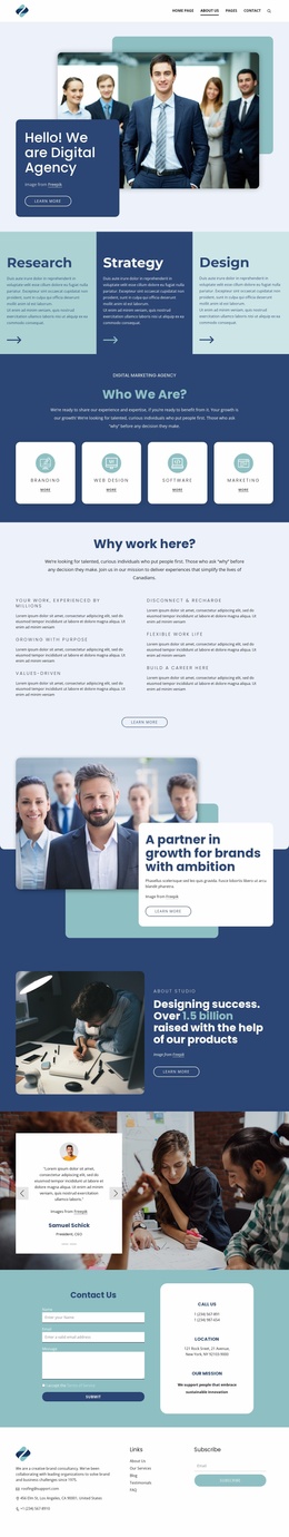 Development process - Website Template by Nicepage