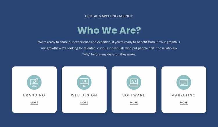 We listen to what your needs are and recommend Website Template