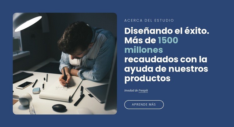 Un estudio de diseño y estrategia de comunicación Plantilla de una página