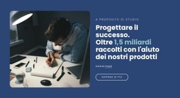 Modello Multiuso Di Una Pagina Per Uno Studio Di Design E Strategia Di Comunicazione