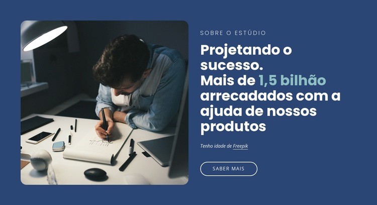 Um estúdio de design e estratégia de comunicação Maquete do site