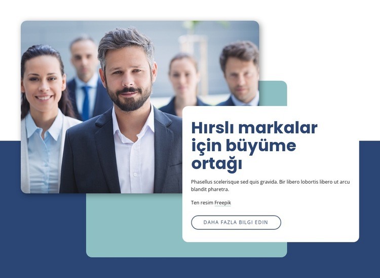 Sosyal içerik ve kampanyalar geliştiriyoruz Web Sitesi Mockup'ı