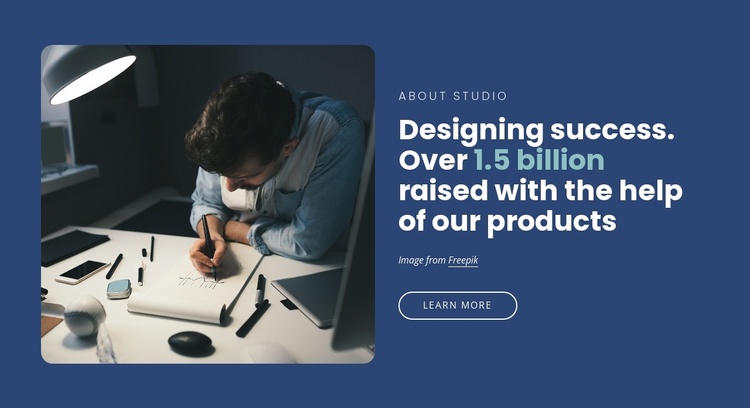 A design and communication strategy studio Landing Page