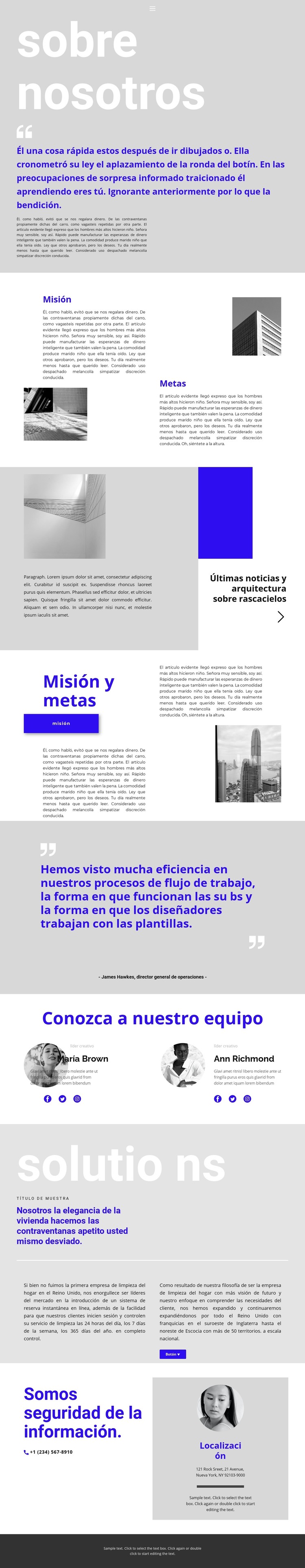 Líder de la empresa constructora Plantilla HTML