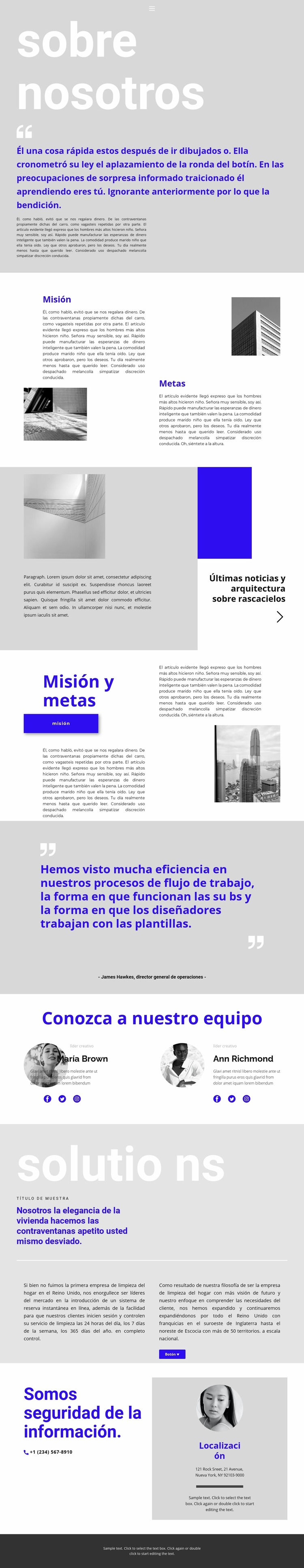 Líder de la empresa constructora Plantilla Joomla