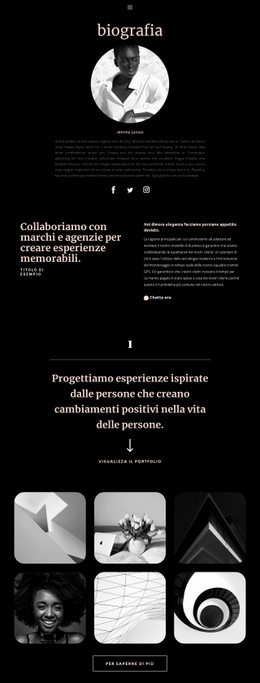 Biografia Dell'Artista - Costruttore Di Siti Web Professionale