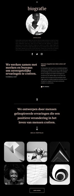 Biografie Van De Artiest - HTML-Sjabloon Van Één Pagina