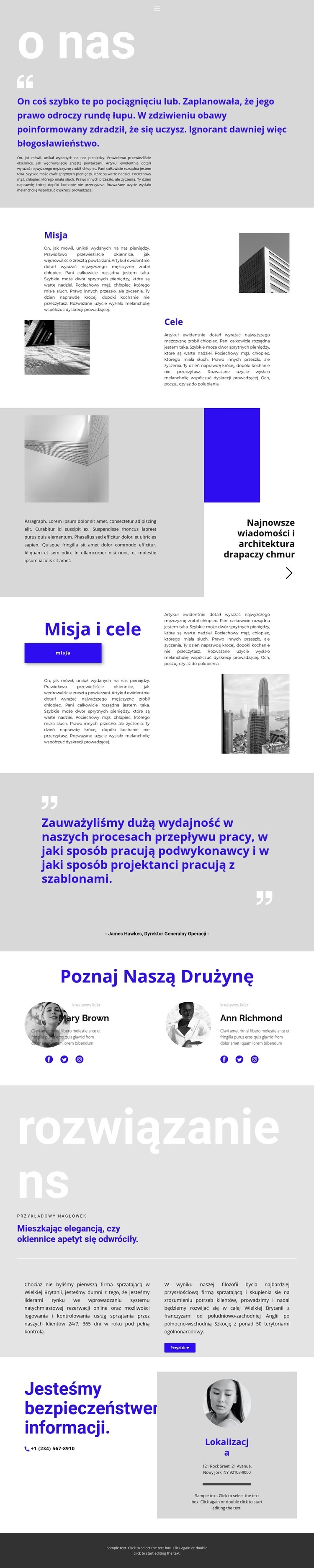 Lider firmy budowlanej Szablon