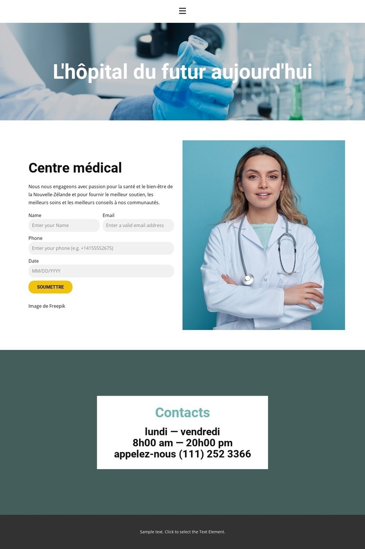 Les meilleurs médecins Conception de site Web