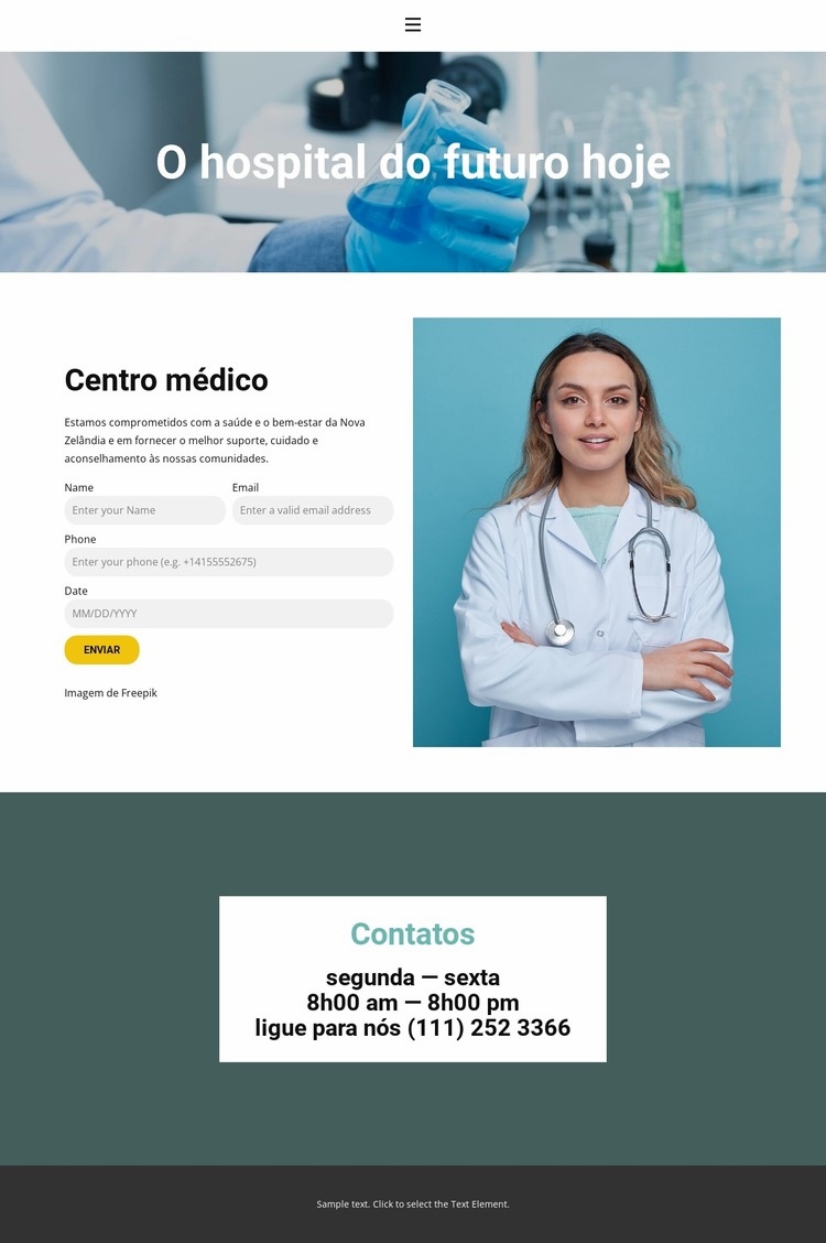 os melhores médicos Modelo HTML5