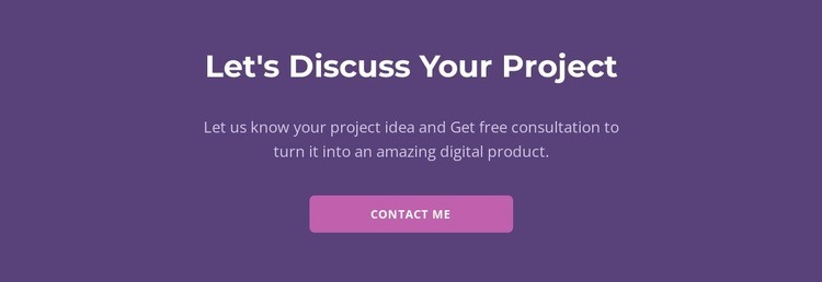 Let is discuss your project Elementor Template Alternative