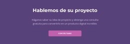 Vamos A Discutir Su Proyecto - Build HTML Website