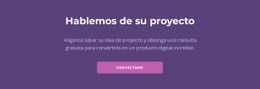 Vamos A Discutir Su Proyecto - Diseñador De Páginas De Destino