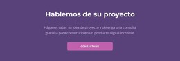 Vamos A Discutir Su Proyecto: Código De Plantilla HTML