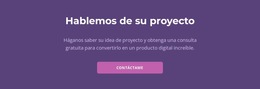 Vamos A Discutir Su Proyecto - Plantilla Web