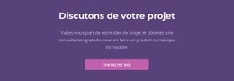 Créateur De Site Web Exclusif Pour Discutons De Votre Projet