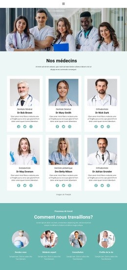 Superbe Page De Destination Pour Les Meilleurs Travailleurs Médicaux