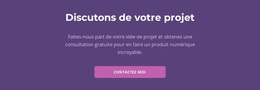 Discutons De Votre Projet - Inspiration Du Thème WordPress