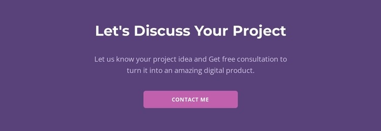 Let is discuss your project Homepage Design