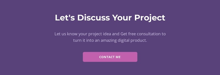 Let is discuss your project HTML5 Template