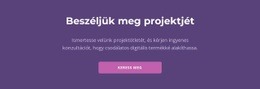 Beszéljük Meg A Projektjét - HTML Sablon Kód