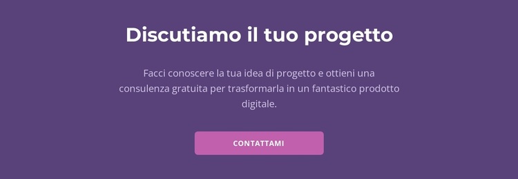 Parliamo del tuo progetto Tema WordPress