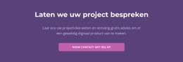 Laten We Uw Project Bespreken - Ontwerper Van Bestemmingspagina'S