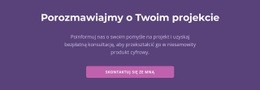 Świetny Projekt Strony Internetowej Dla Porozmawiajmy O Twoim Projekcie