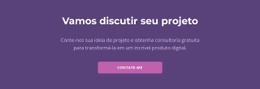 Vamos Discutir Seu Projeto - Build HTML Website