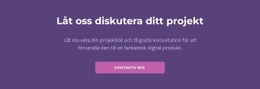 Låt Oss Diskutera Ditt Projekt - HTML-Mallkod