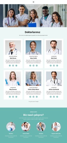 En Iyi Sağlık Çalışanları - Çok Amaçlı HTML5 Şablonu