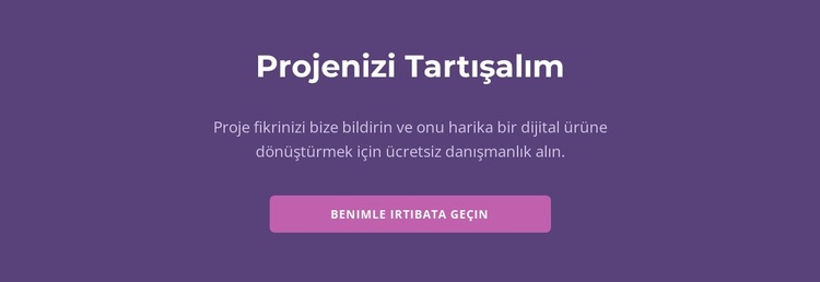 Projenizi tartışalım WordPress Teması