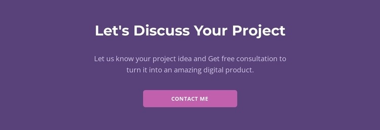 Let is discuss your project Webflow Template Alternative