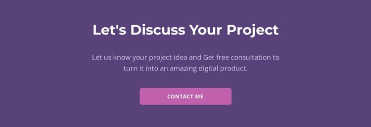 Let is discuss your project Website Builder Templates