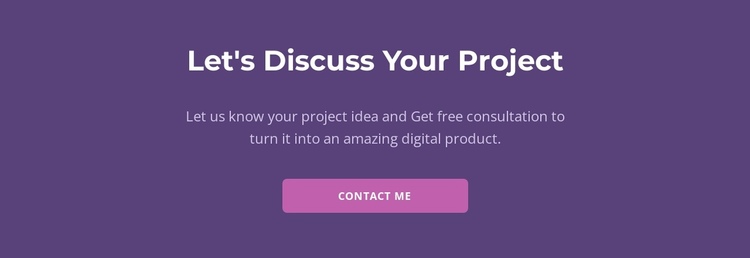 Let is discuss your project Website Builder Software