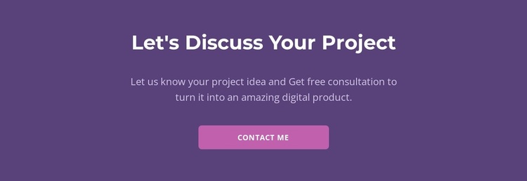 Let is discuss your project Website Design