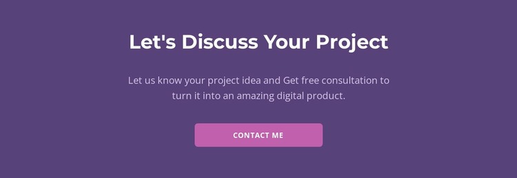 Let is discuss your project WordPress Theme