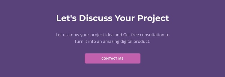 Let is discuss your project WordPress Website Builder