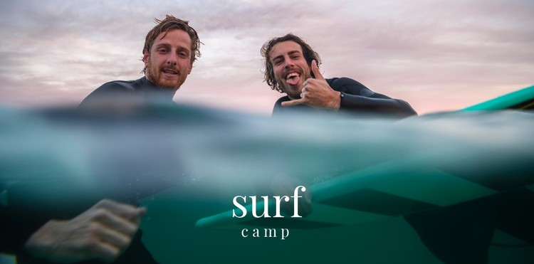 Book a surf camp today CSS Template