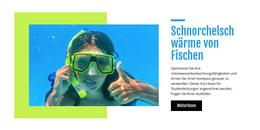 Schnorchelschwärme Von Fischen - Zielseitenvorlage