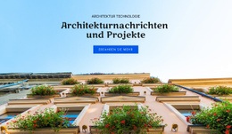 Architekturnachrichten Und -Projekte Design-Vorlagen