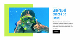 Esnórquel Bancos De Peces - Plantilla Joomla Profesional Personalizable