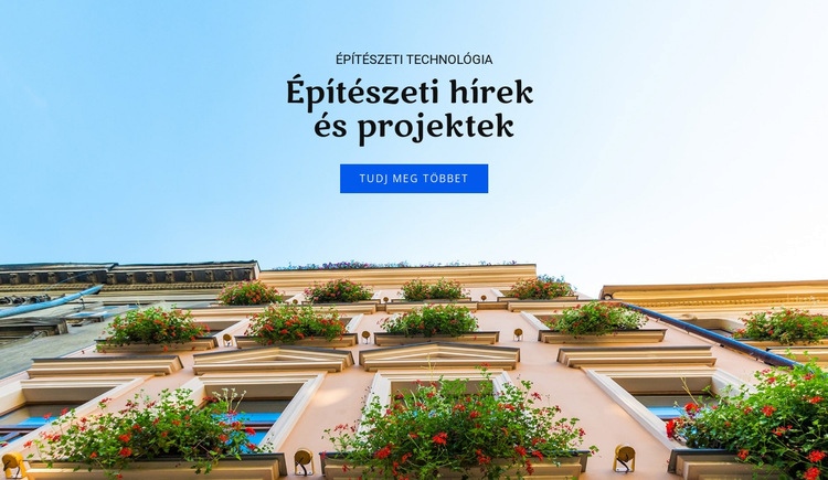 Építészeti hírek és projektek Sablon