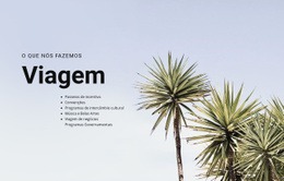 Modelo HTML5 Exclusivo Para Viaje Com Confiança