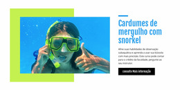 Cardumes De Mergulho Com Snorkel - Modelo Joomla Profissional Personalizável